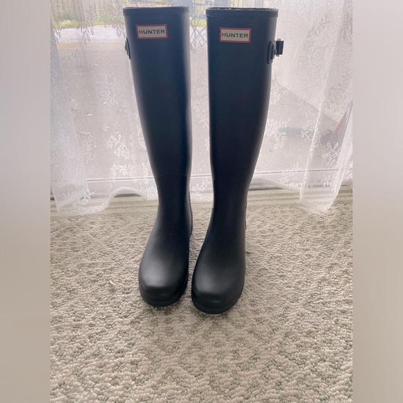 Hunter navy blue boots - Picture 1 of 5